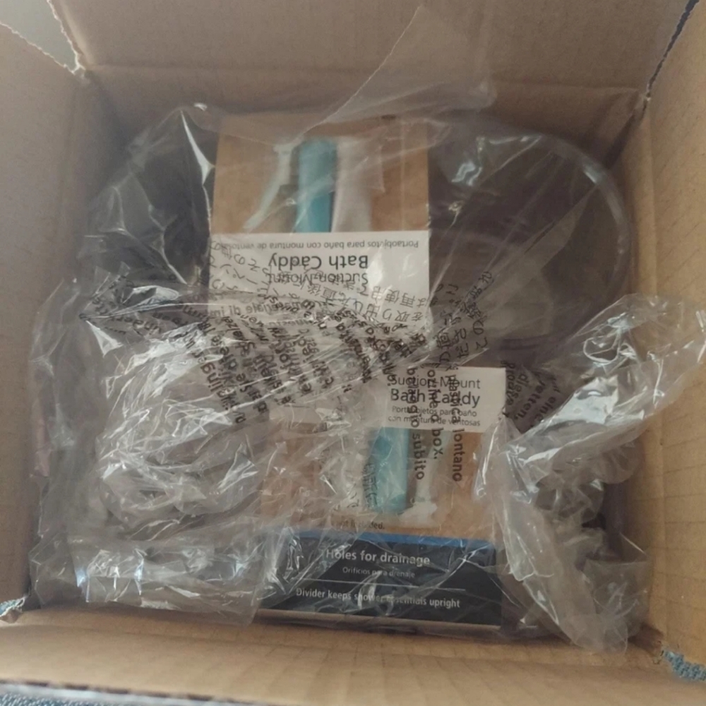 iDESIGN Suction divided bath caddy - Set of 2! BNWT